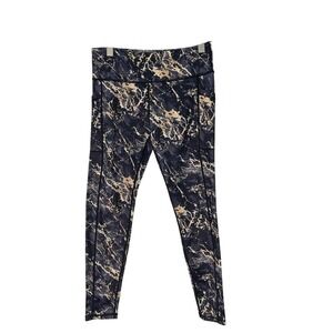 Constantly Varied Gear CVG Leggings Women Large Marble Print Workout Squat proof